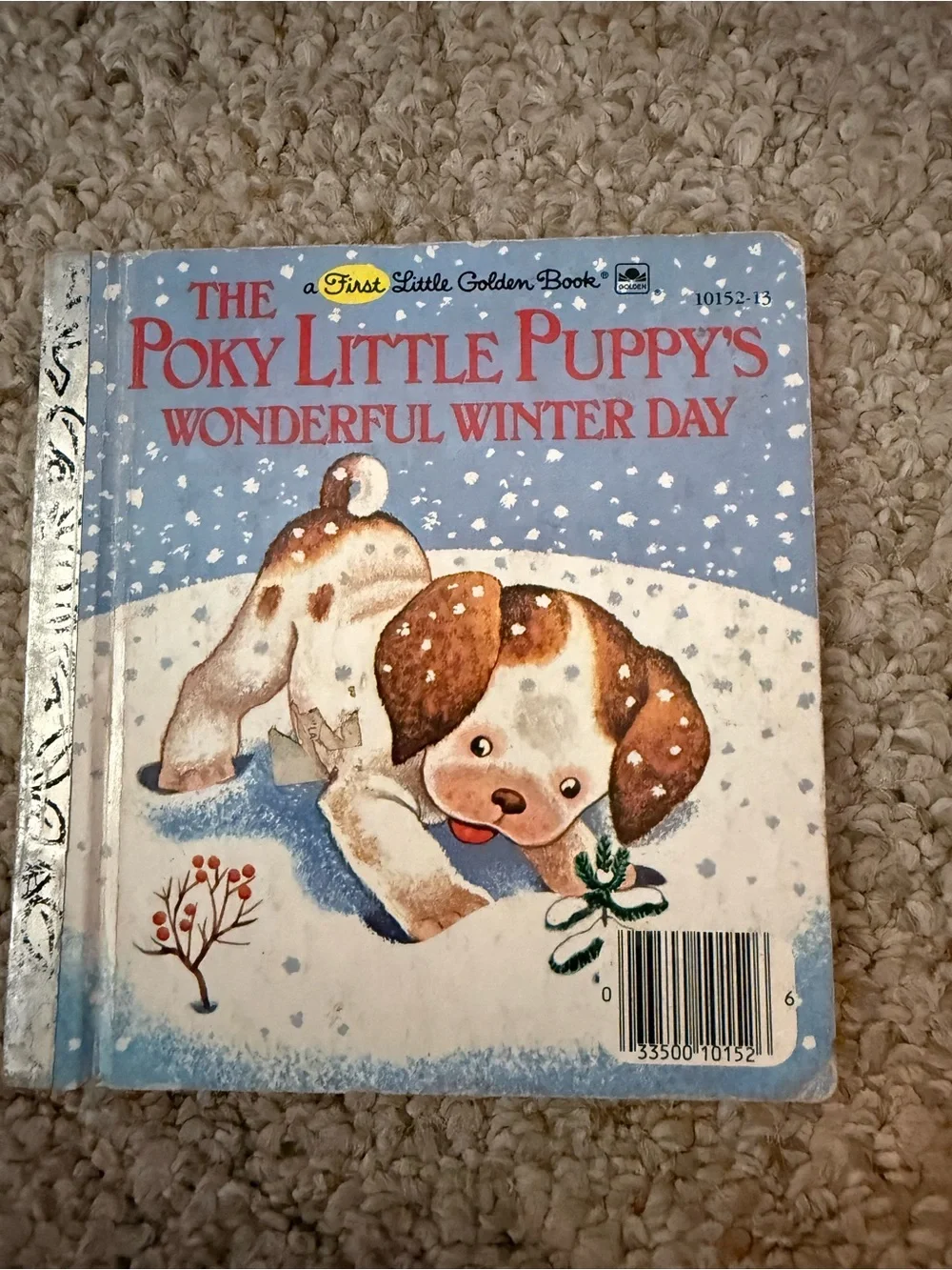 Little Golden Book: The Poky Little Puppy's Wonderful Winter Day - Blue